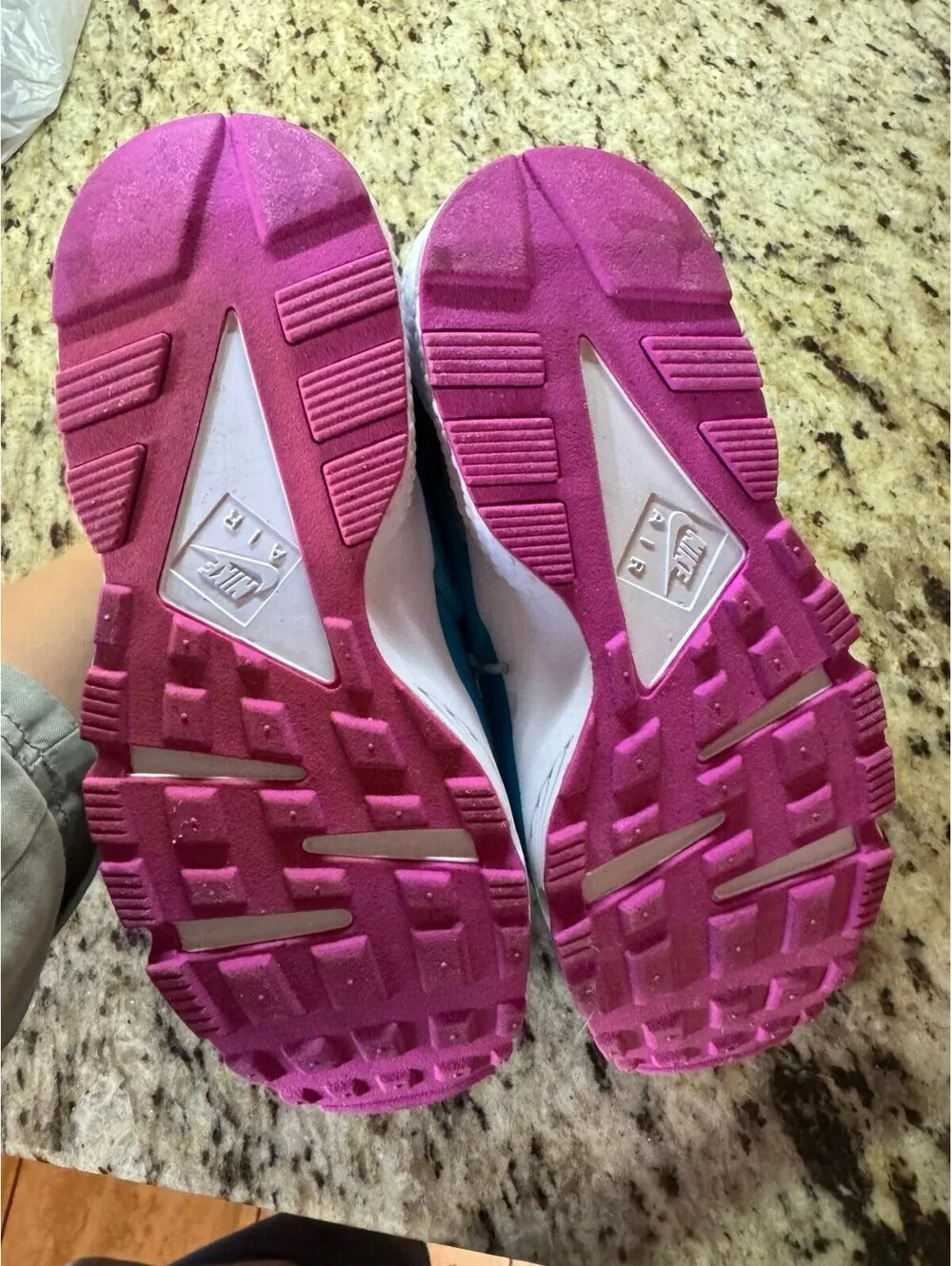 CUSTOM 2015 NIKE HUARACHE SHOES 8.5 PURPLE GREY TEAL NEVER WORN BY NIKEID